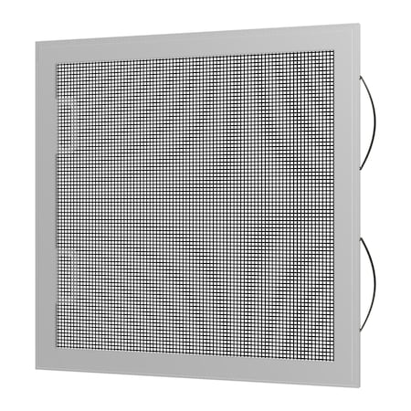 24 in W x 55 in H Double-Hung Window Screen, DH8, Aluminum Mesh, White -  RITESCREEN, DH8-C01-MSAL-L00-H55-W24